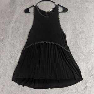 POL flowy Top Size Large Black And Gray In Color Zipper On Back